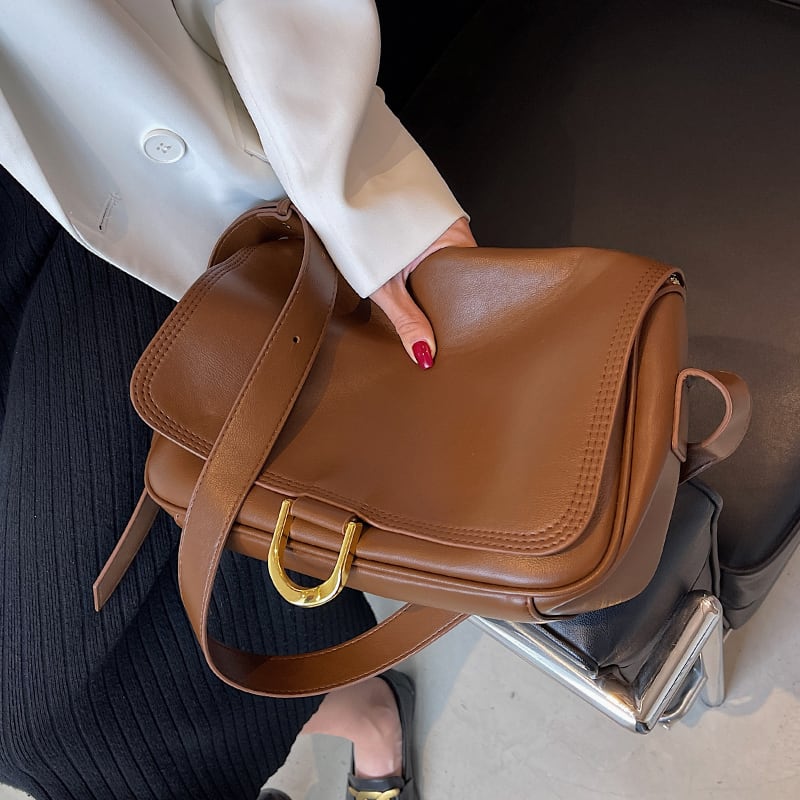 スタンダードオータムウィンターレザー レトロ 秋物 冬物 トートバッグ メッセンジャーバッグ Tiancai_Wing_Bag16698032860