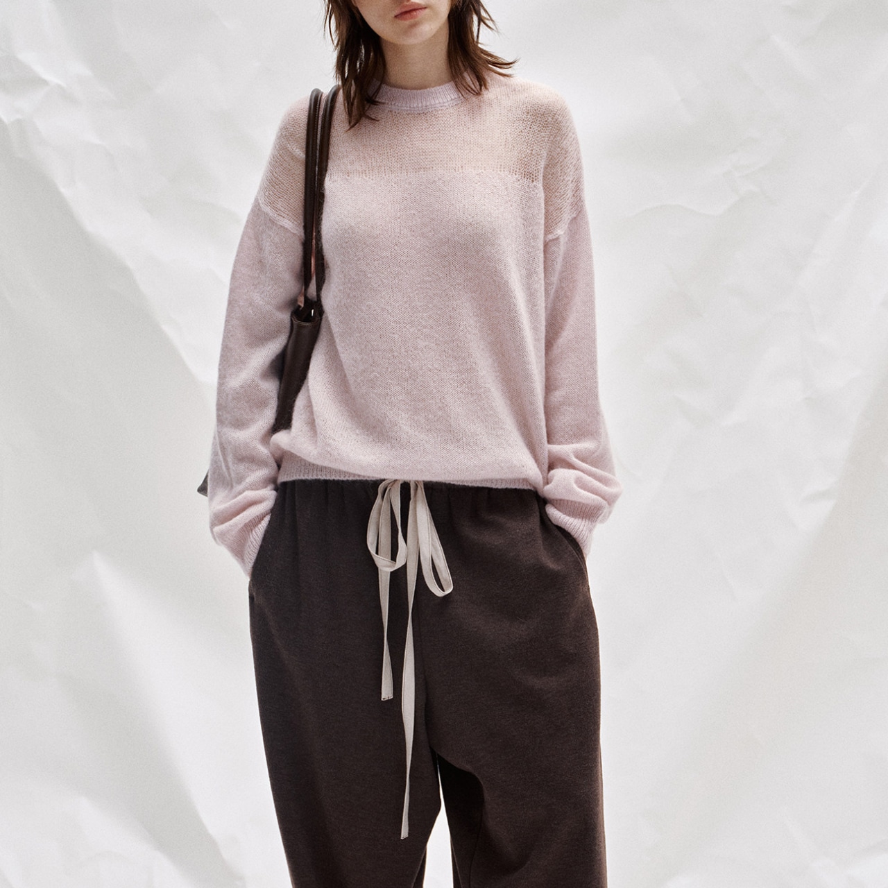 sheer knit pullover 【2color】 T0737