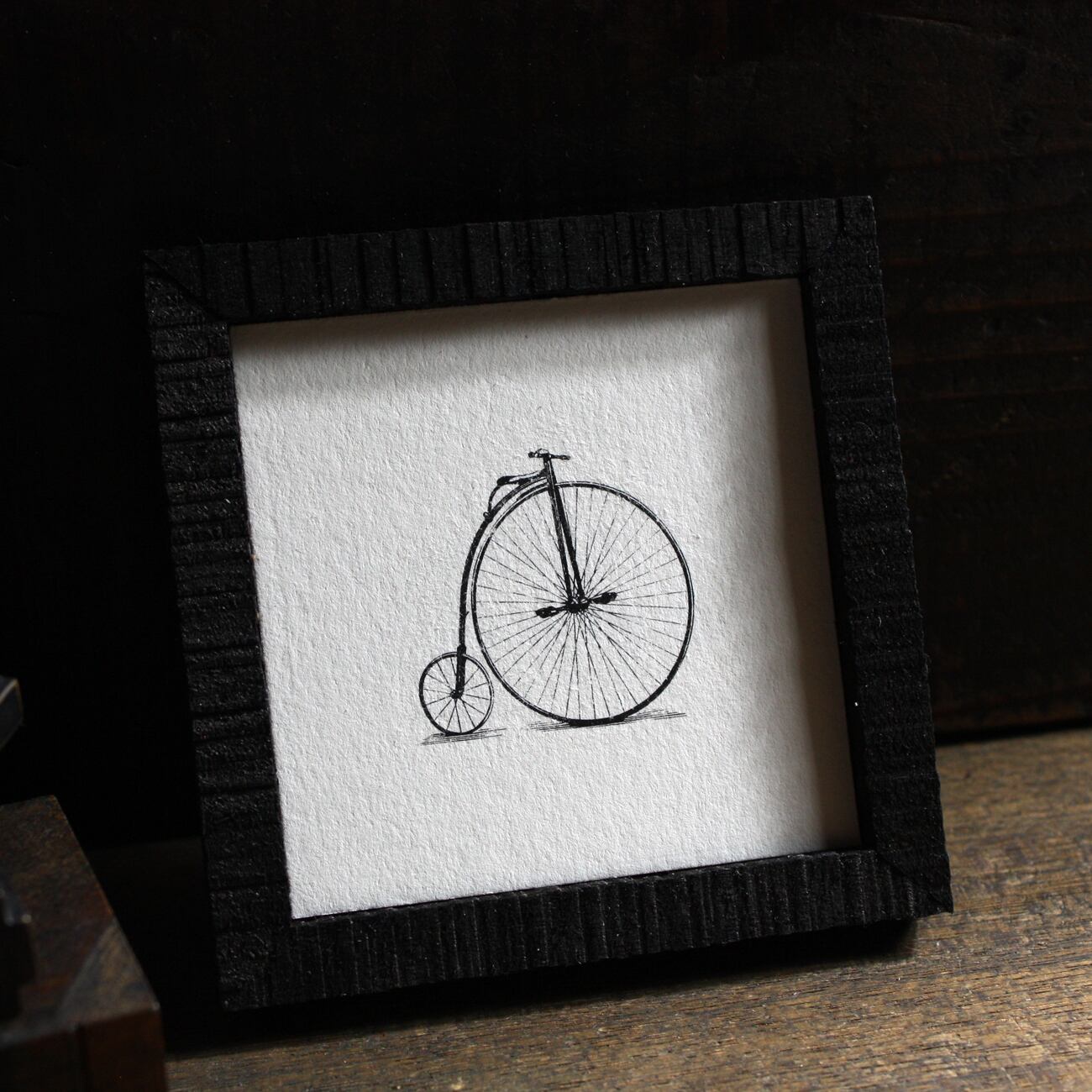 ミニアートパネル【自転車ちりりん】