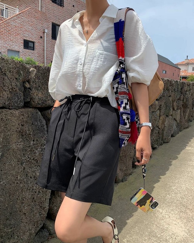 カジュアルショートパンツ 2color A0144