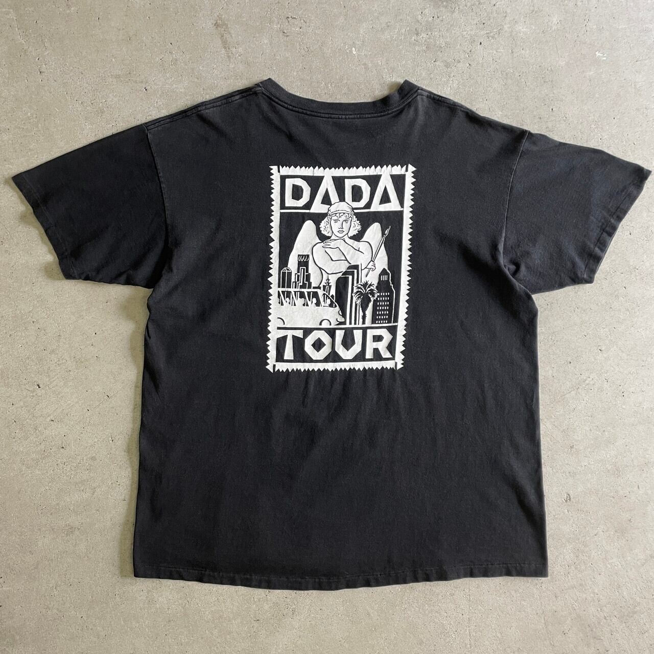 90年代 DADA TOUR アート バックプリントTシャツ メンズXL 古着 90s ...