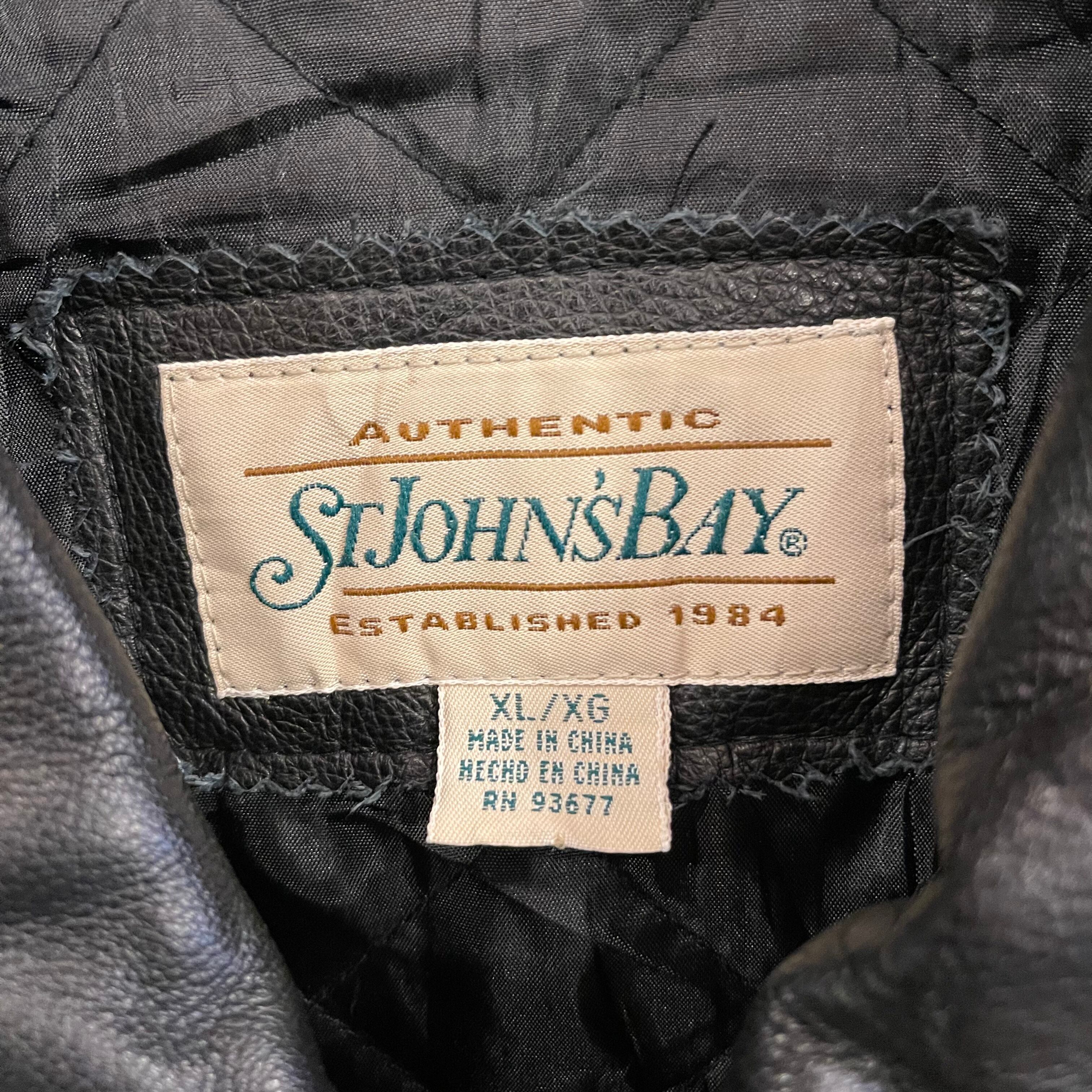 St.johns bay セントジョンズベイ 本革 レザージャケット メンズM 寂し
