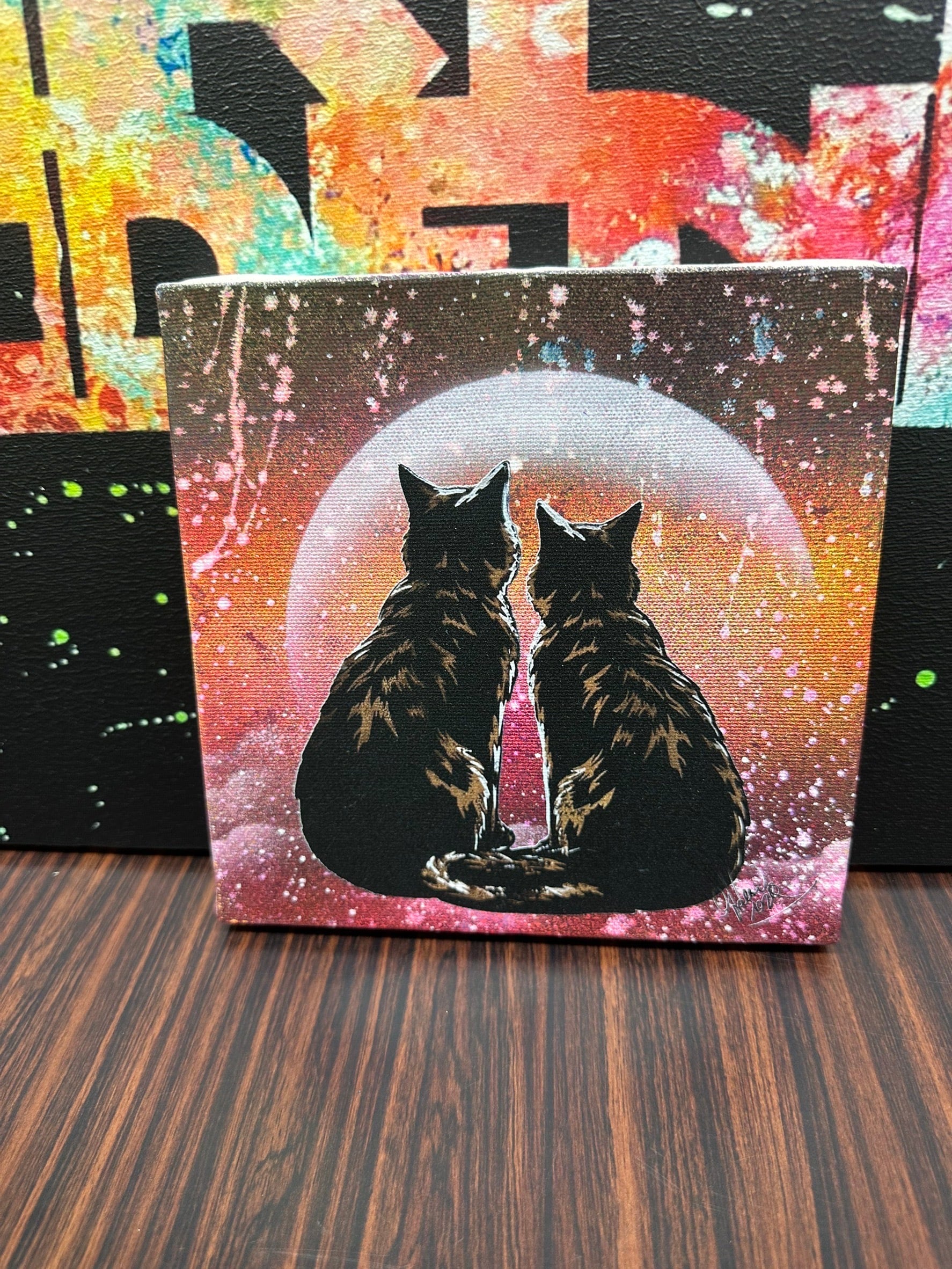 728万再生されてる原画の絵」【原画 F6 キャンバス】 | スプレーアート