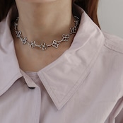 2/6(金)21時新作発売* stainless blossom choker necklace