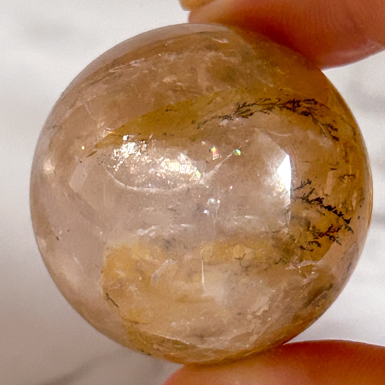 ゴールデンヒーラー・デンドリティッククォーツ スフィア * Dendritic Golden Healer * 天然石 スフィア