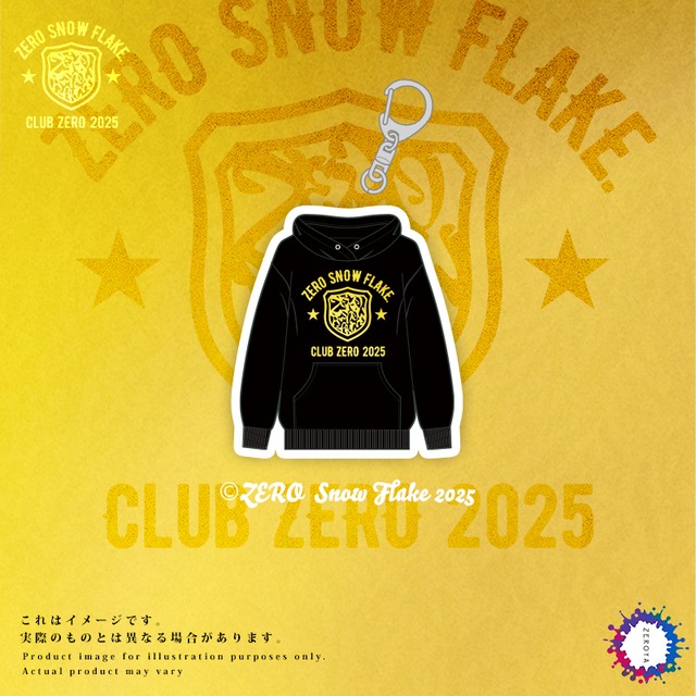 【ClubZERO限定】ゼロスノウフレーク特別仕様パーカーアクキー※発送時期：2026年1月末頃～