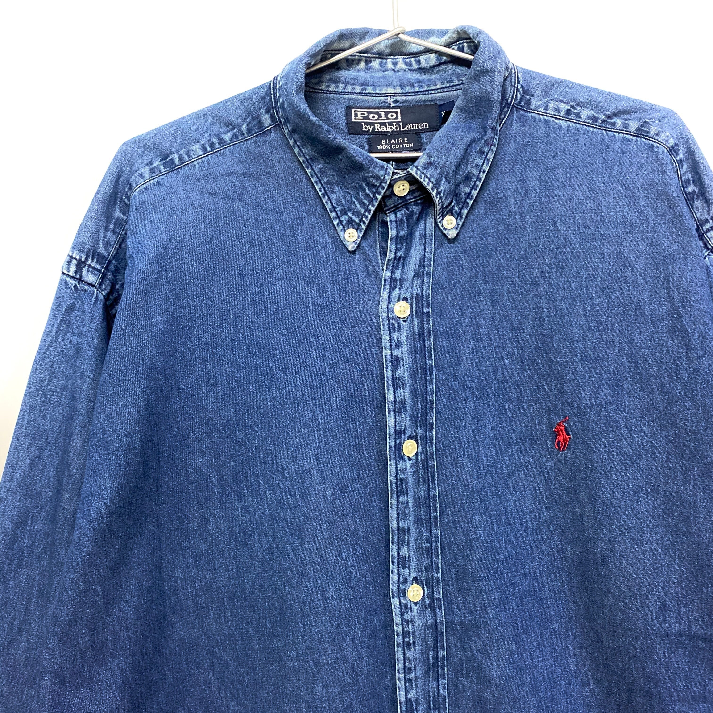 Ralph Lauren ラルフローレン 長袖 デニム ボタンダウンシャツ B.D