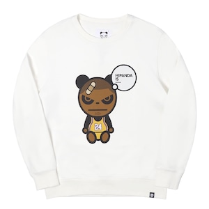 SALE 送料無料【HIPANDA ハイパンダ】レディース クルーネック スウェット トレーナー WOMEN'S KOBE PRINT CREW NECK SWEAT SHIRT / WHITE・BLACK・BEIGE