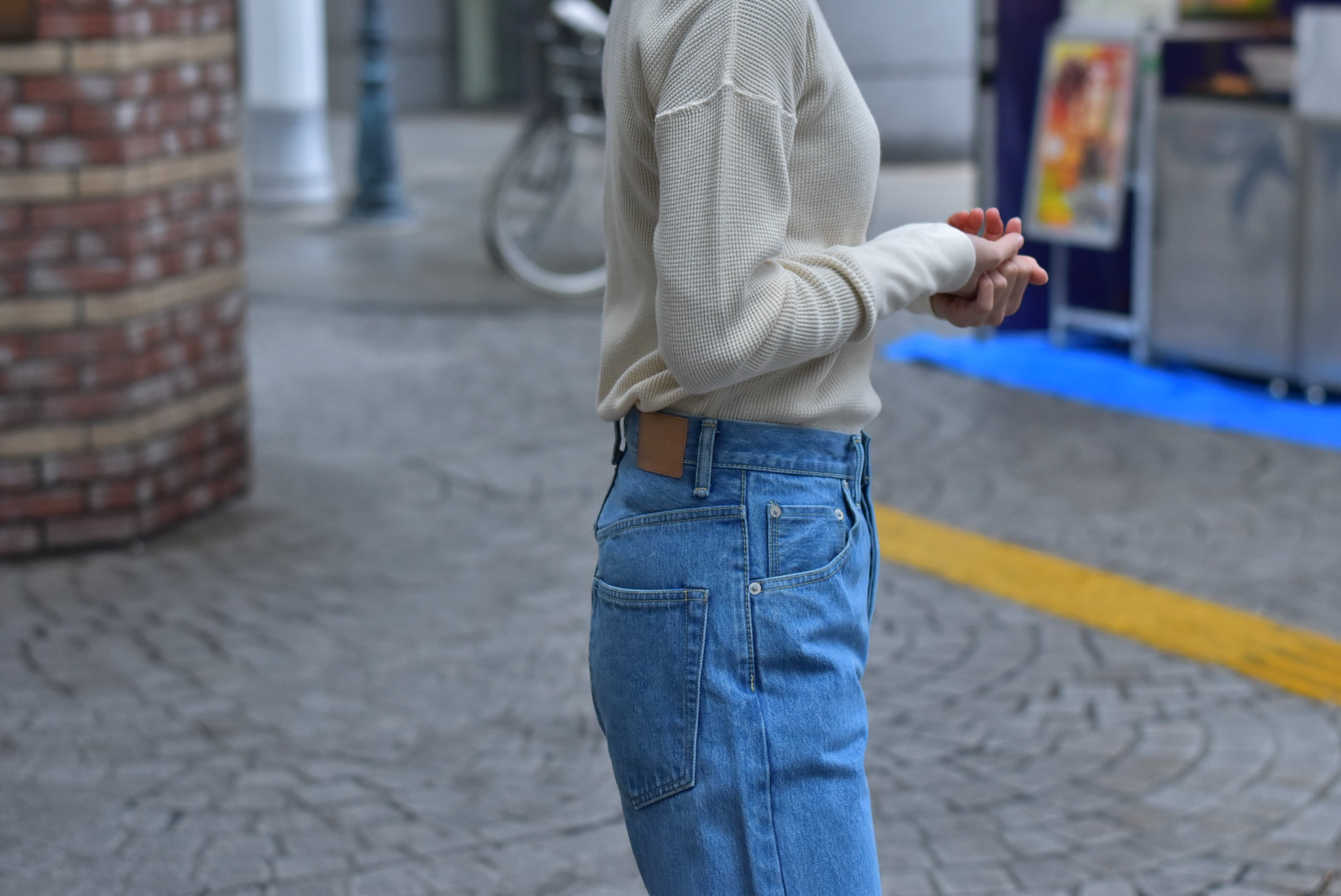 HATSKI】Straight Denim Used Ice Blue | theater(シアター) HATSKI】Straight Denim Used Ice Blue | theater(シアター)