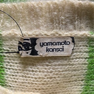 vintage KANSAI YAMAMOTO rainbow pattern mohair sweater