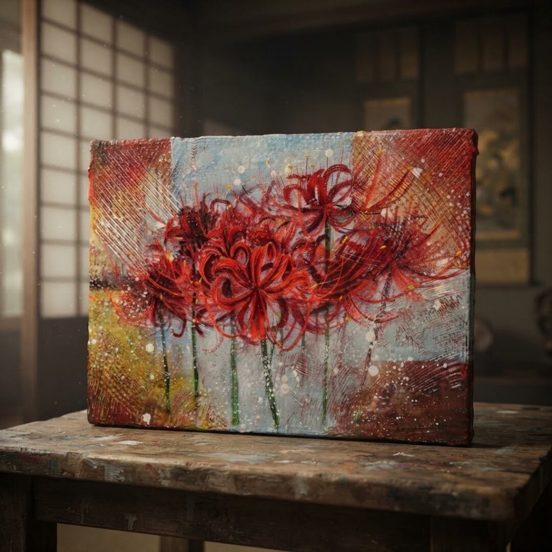 油絵 絵画 【ピンクの夕焼け】 | HIROSHI1990
