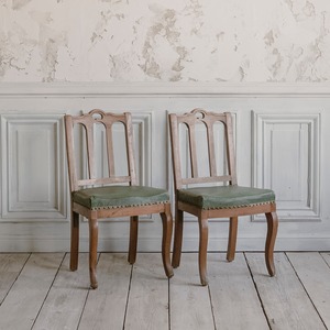 チェア/空間装飾/ディスプレイ/アンティーク/レザー/マホガニ/椅子/イス