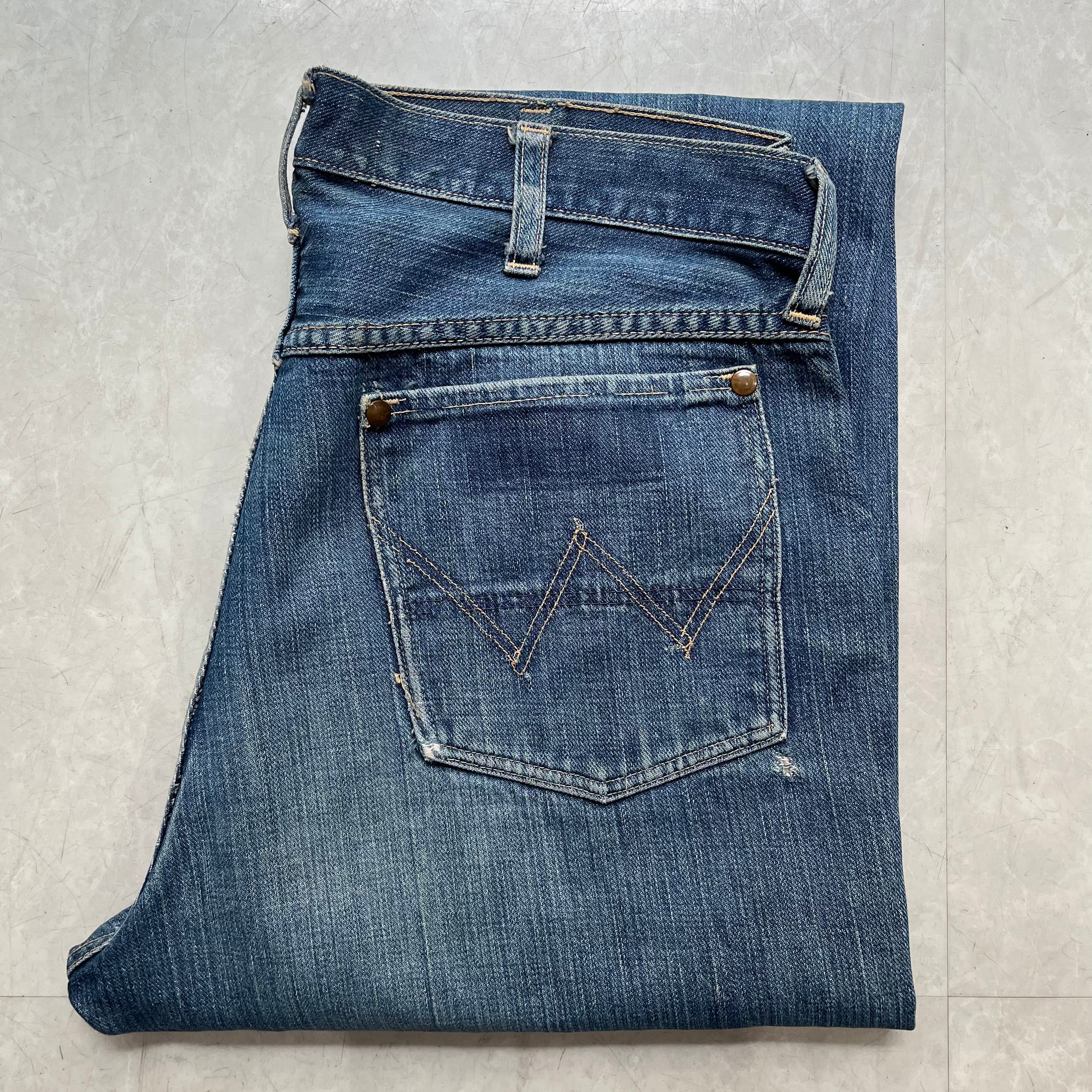 50s Wrangler 11MWZ Denim Pants W33L32 50年代 ラングラー 縦ベル デニム パンツ