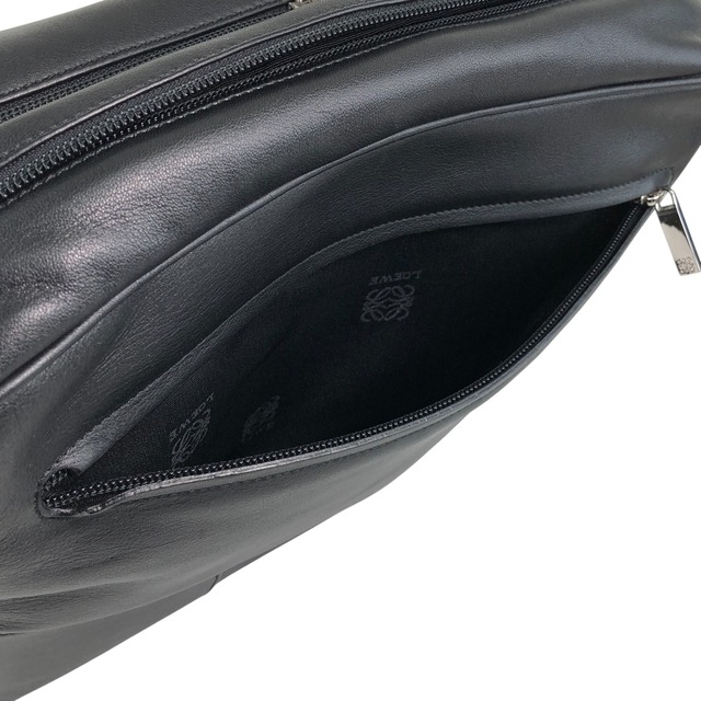 LOEWE ロエベ ショルダーバッグ ブラック アナグラム レザー vintage ヴィンテージ オールド irfme7