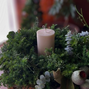 森からの贈り物　限定販売　クリスマスリース　キャンドル