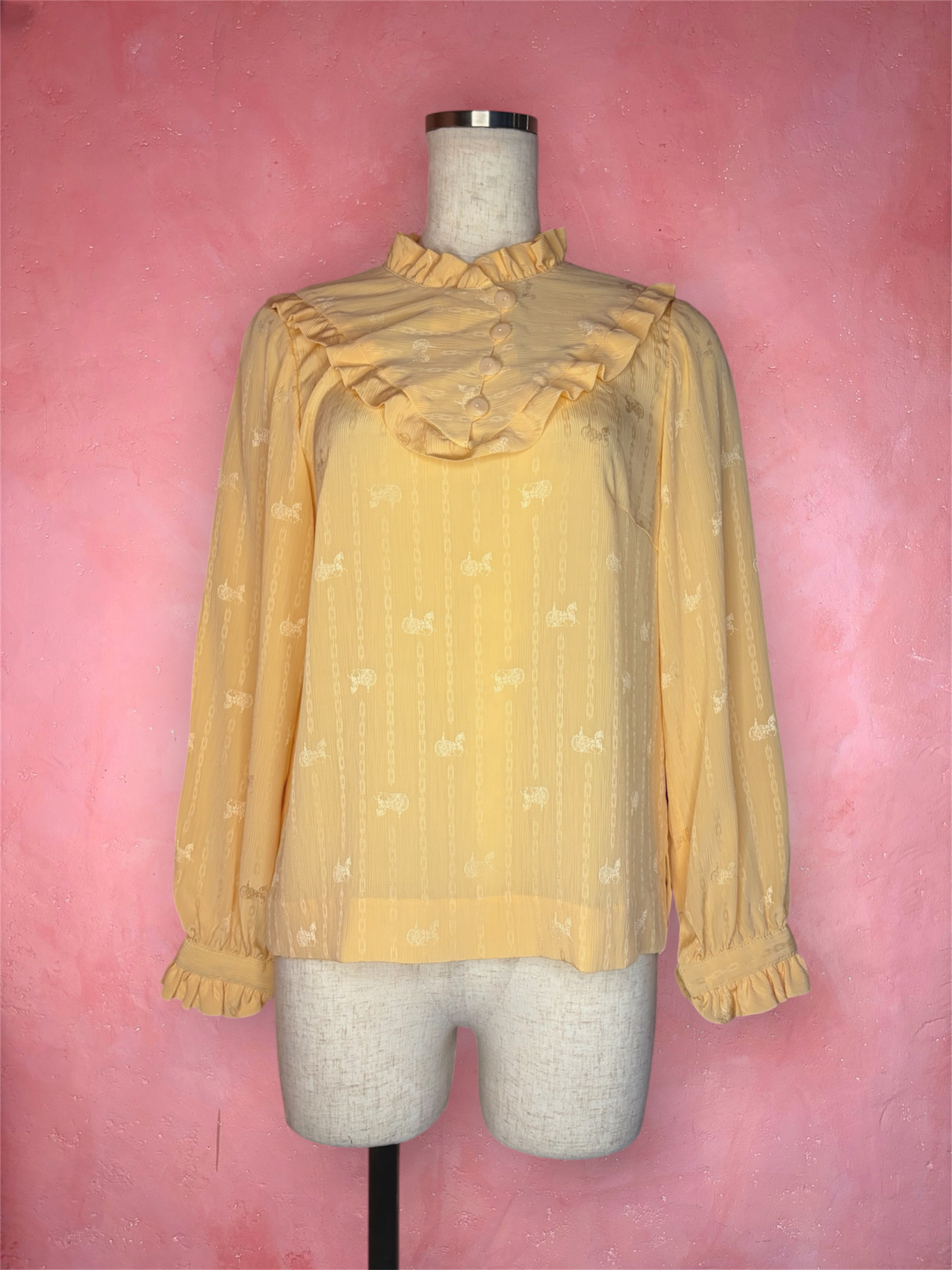 used frill blouse