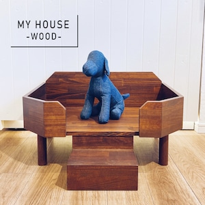 MY HOUSE -WOOD-  (おしゃれ ホワイト ベット 室内 犬小屋 小型犬 中型犬 木製 日本製 白 フレブル パグ Mダックス)