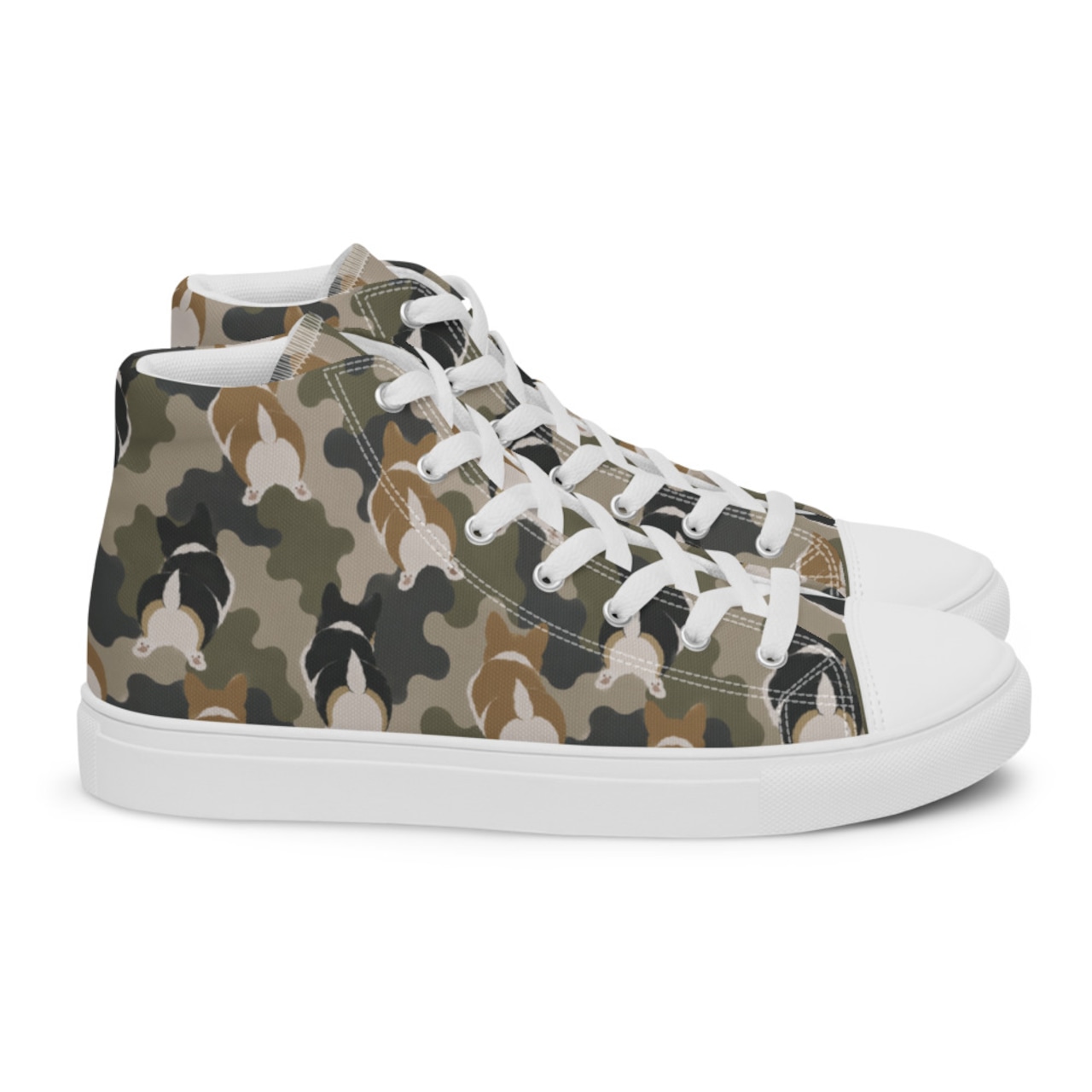 WIGGLE CAMO High-Top Sneakers(Women’s)  [S0001]