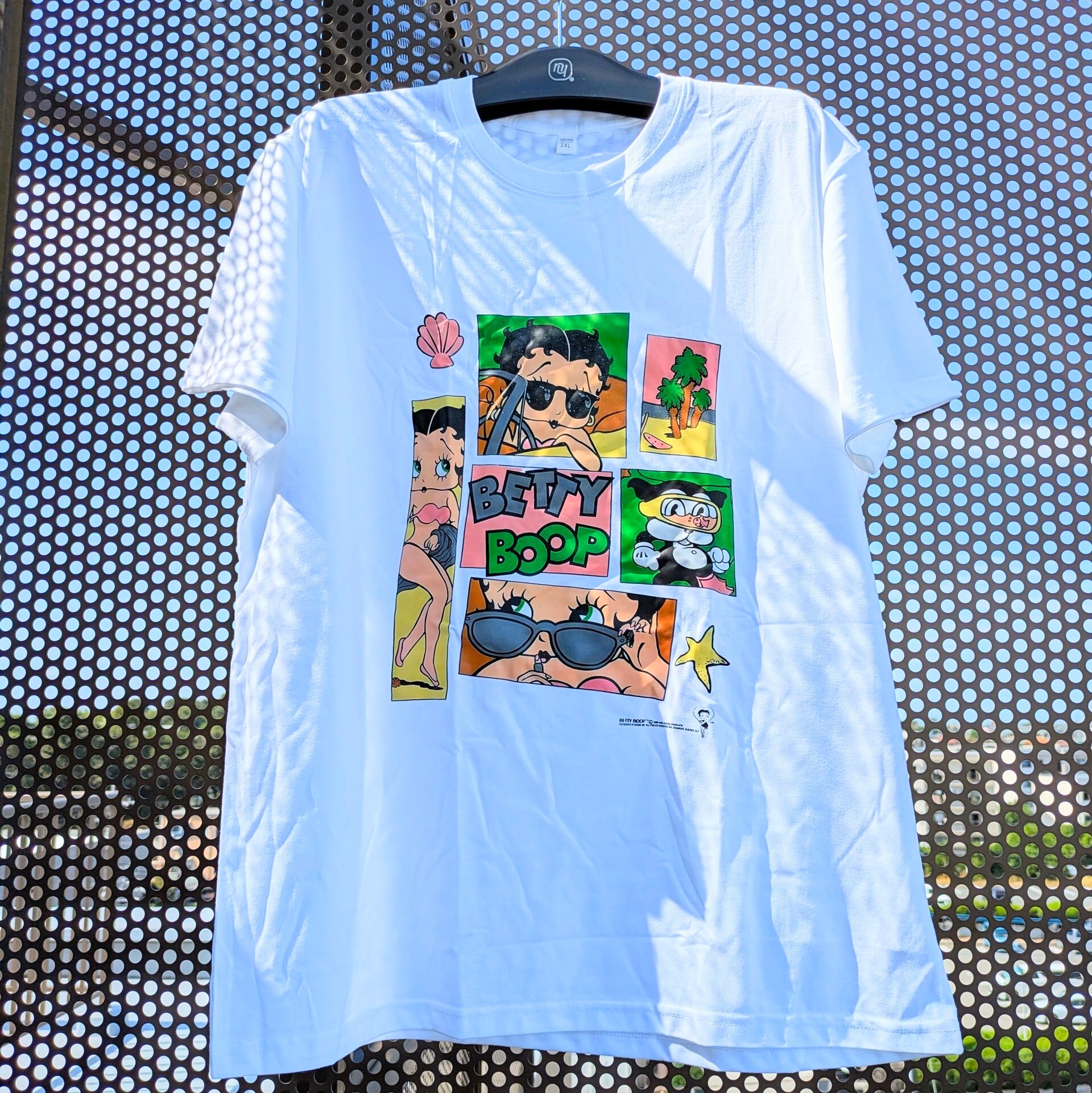 【 Betty Boop( ベティ ブープ )/ ベティちゃん 】『 Betty&Bimbo the Dog 』 ベティ・ブープとビン坊 / Tシャツ / 90'デザイン 〚アメリカン雑貨 アメトイ〛