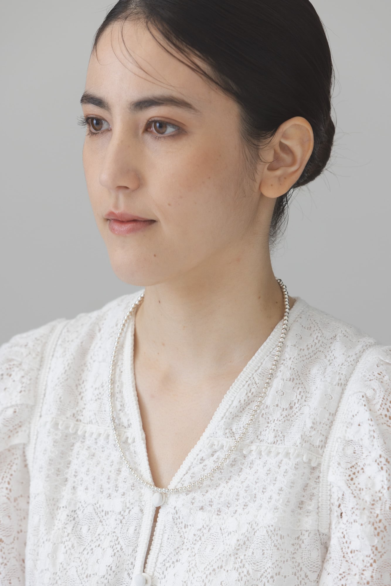 Ericka Nicolas Begay Navajo Pearl Shiney 4mm / 55cm | OLD HANNNA