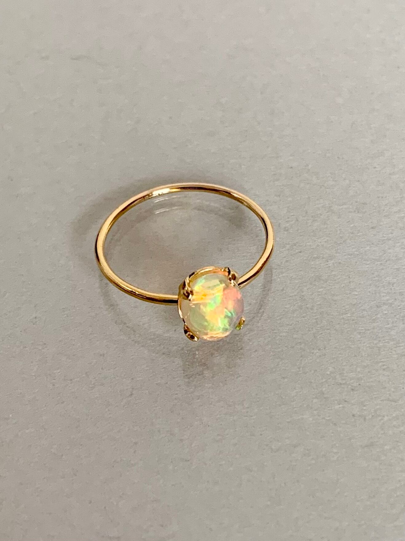 opal oval ring