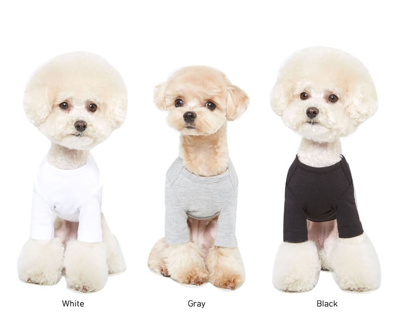 【SALE】 無印Tシャツ S ~ 2XL 3color / 犬服 犬 小型犬 中型犬 大型犬 ペット ドッグウェア 部屋着 b47