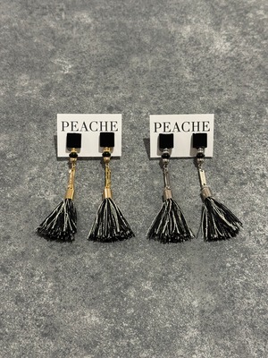square onyx straight drop fringe