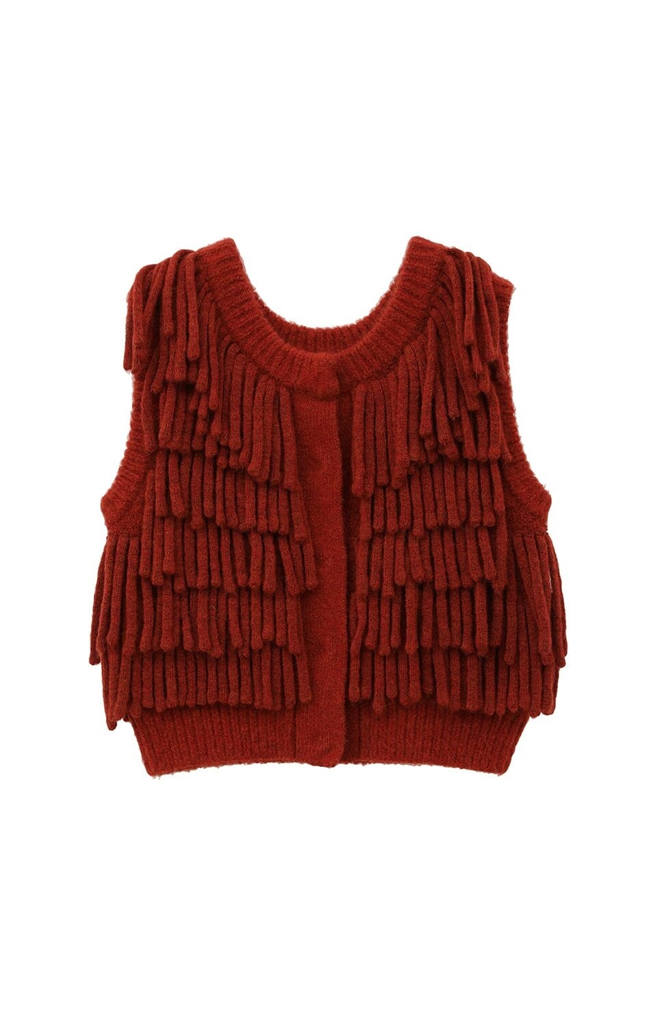 【未使用品】CLANE W FACE FRINGE KNIT VEST CLANE W FACE FRINGE KNIT VEST 【公式通販】