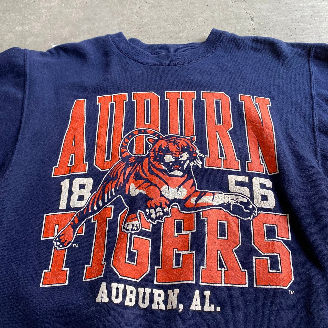 90年代 USA製 AUBURN TIGERS カレッジチームロゴ プリント スウェット