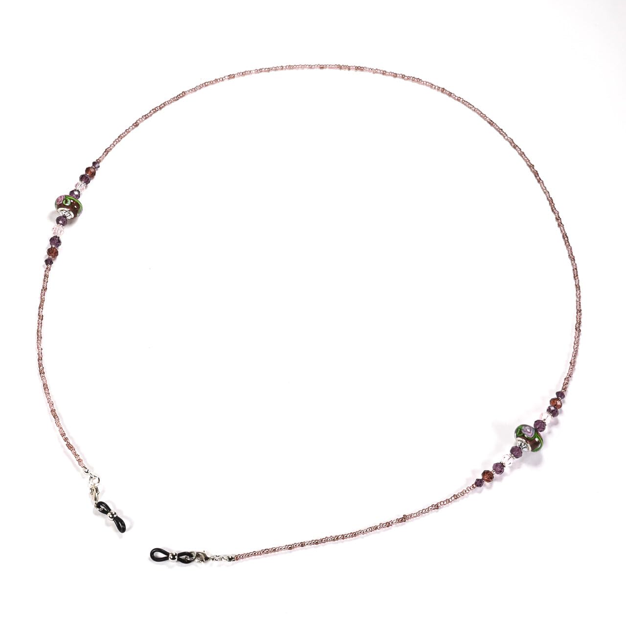 人気商品】[porte] メガネチェーン トンボ玉 グラスコード 眼鏡