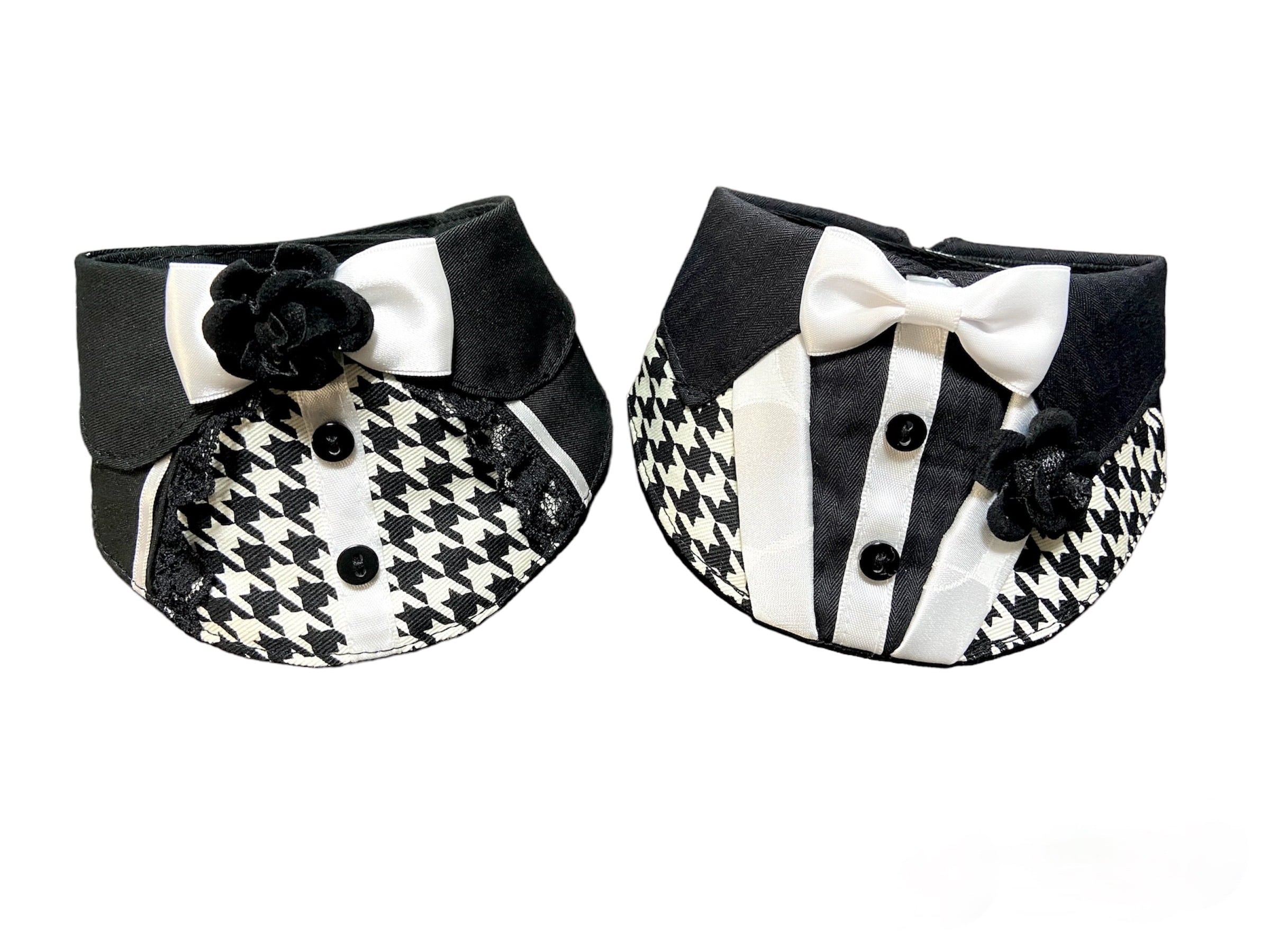 千鳥柄/タキシード/レース