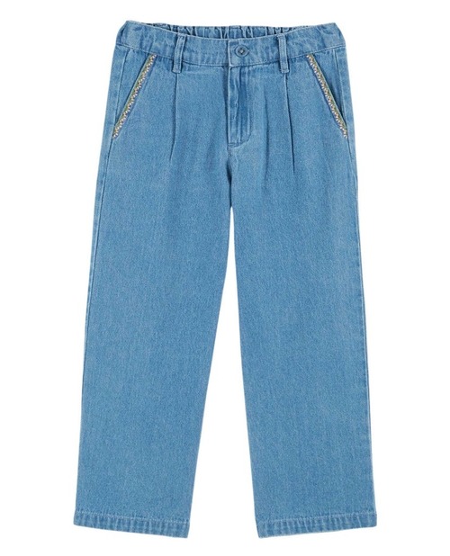 【Emile et Ida】Denim Trousers with Cherry Pockets