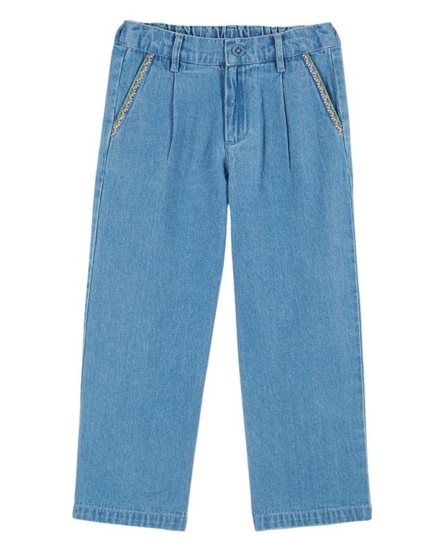 【Emile et Ida】Blue Striped Bermuda Pants