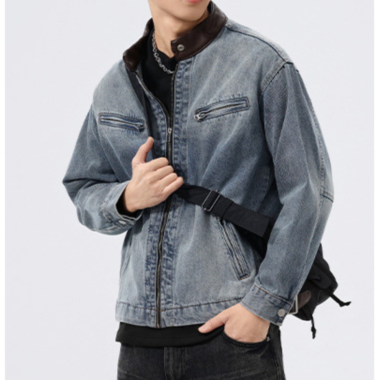 【Easy Layer】デニムブルゾン　TB1960・画像7