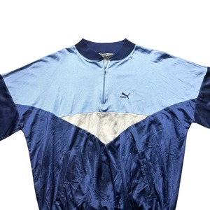 vintage 1980’s PUMA half zip pullover jersey