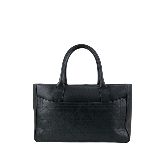 Christian Dior クリスチャン ディオール トートバッグ ブラック Dモチーフ レザー パナレア vintage ヴィンテージ オールド iiw373