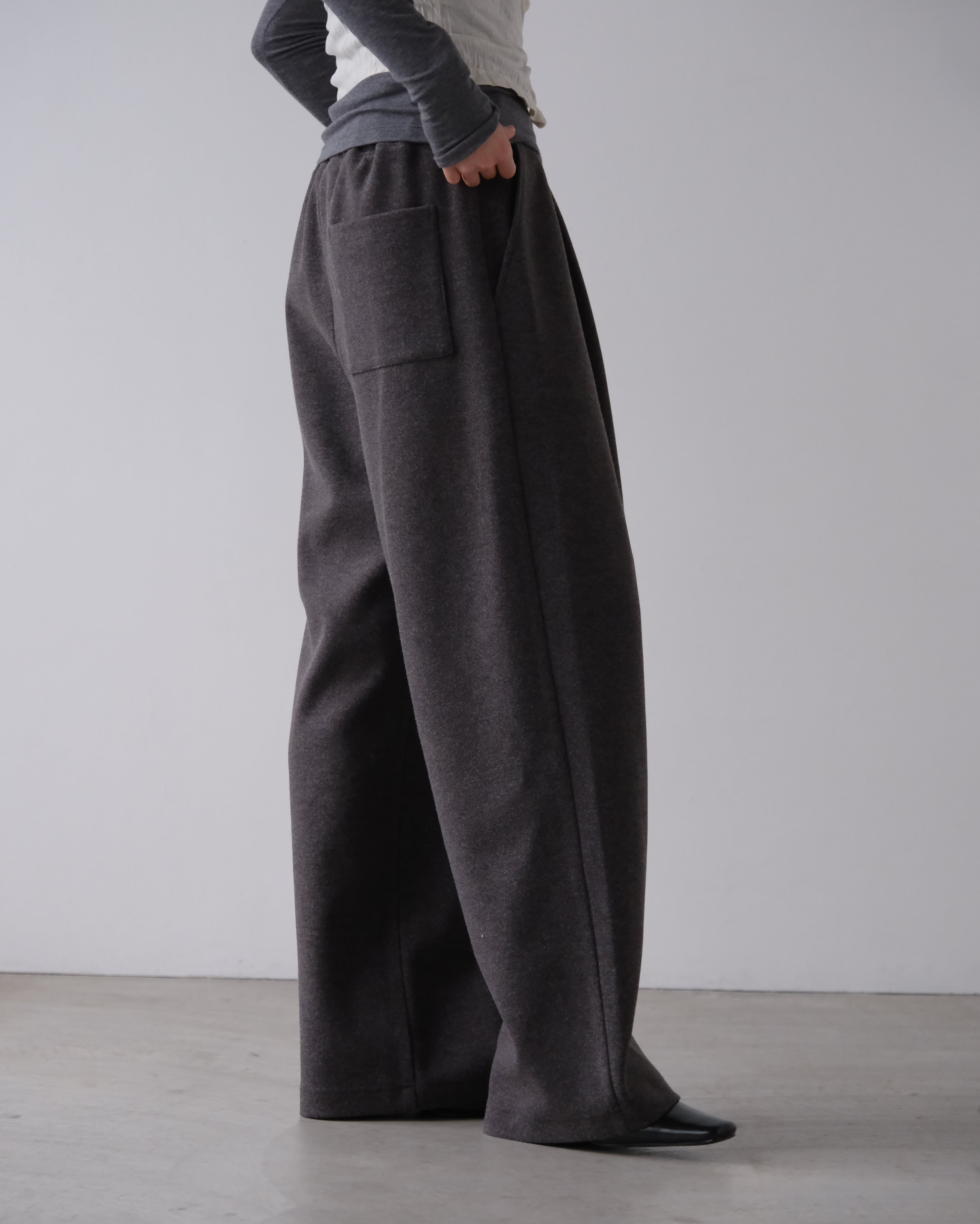 wrinkle satin pants - made in Japan - | aéré