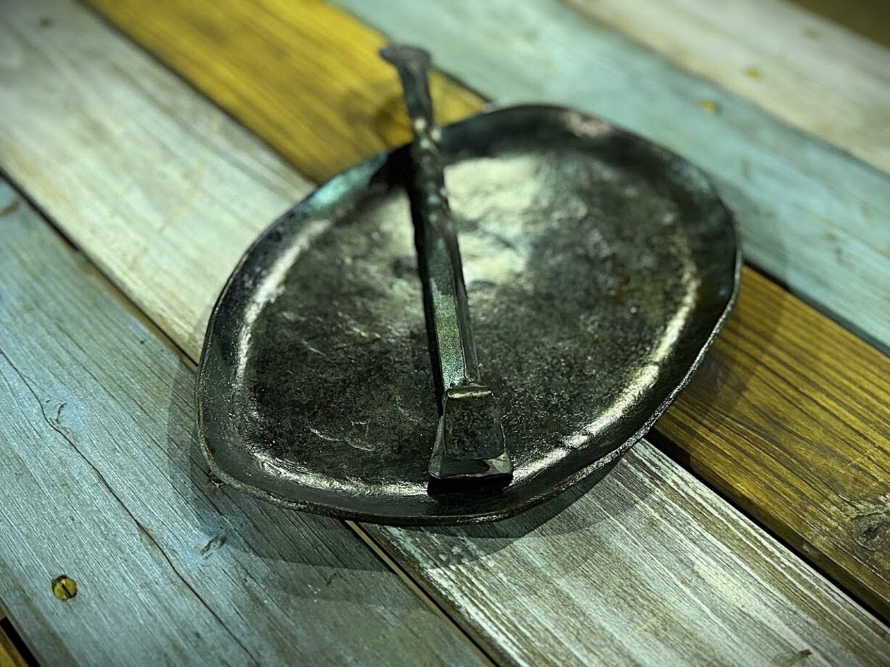 (限定)軽めのかじやの鍛造プレート with ハンドル