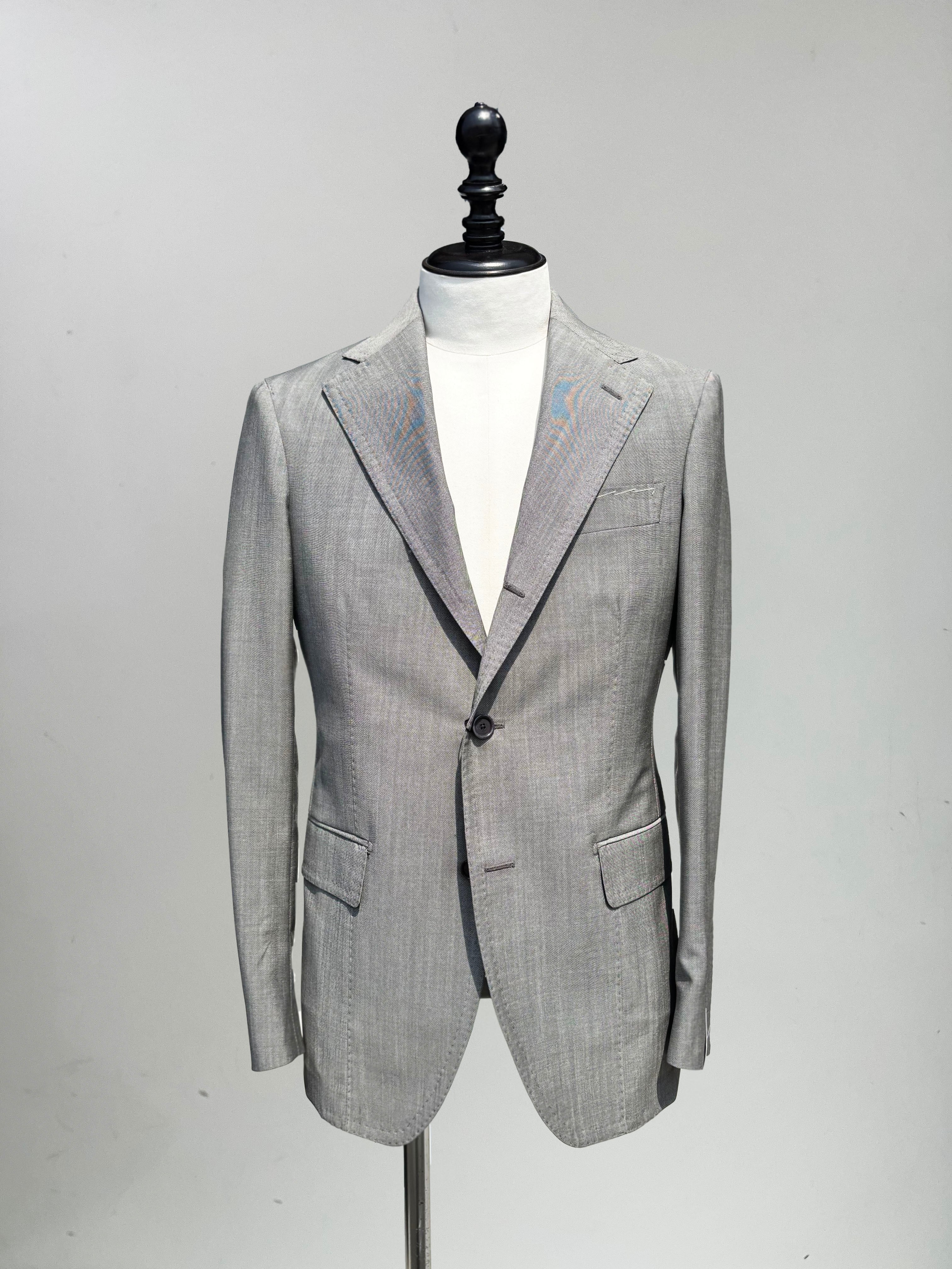 TITO ALLEGRETTO グレー サイズ50 TITO ALLEGRETTO（ティトアレグレット）ウール スーツ LIGHT GRAY