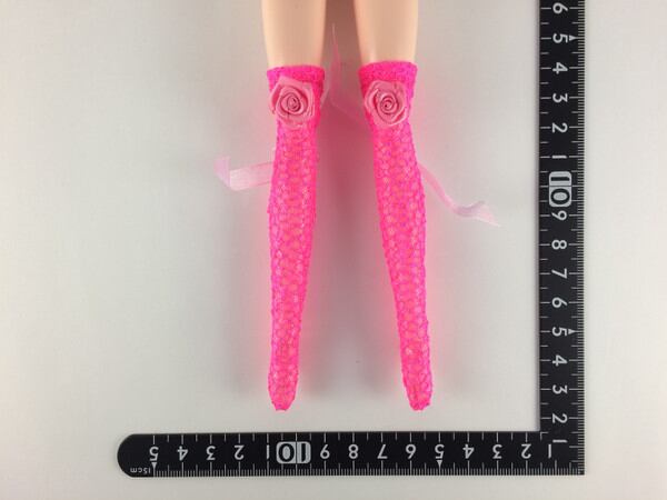 ドールアクセサリ 1/6 女性用 靴下 ストッキング ピンク BS215 - 画像1