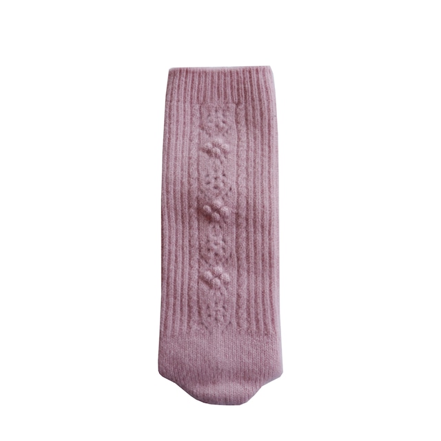 North pole Lamb’s wool socks　col.cyclamenpink