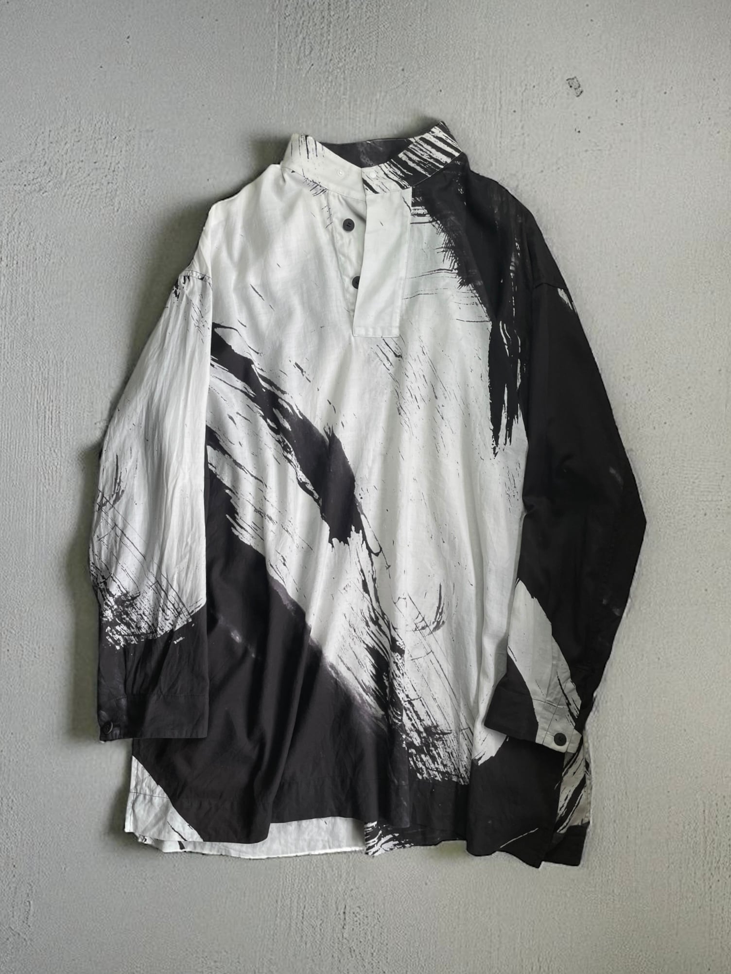 ISSEY MIYAKE MEN - Brushstroke Print Pullover Shirt
