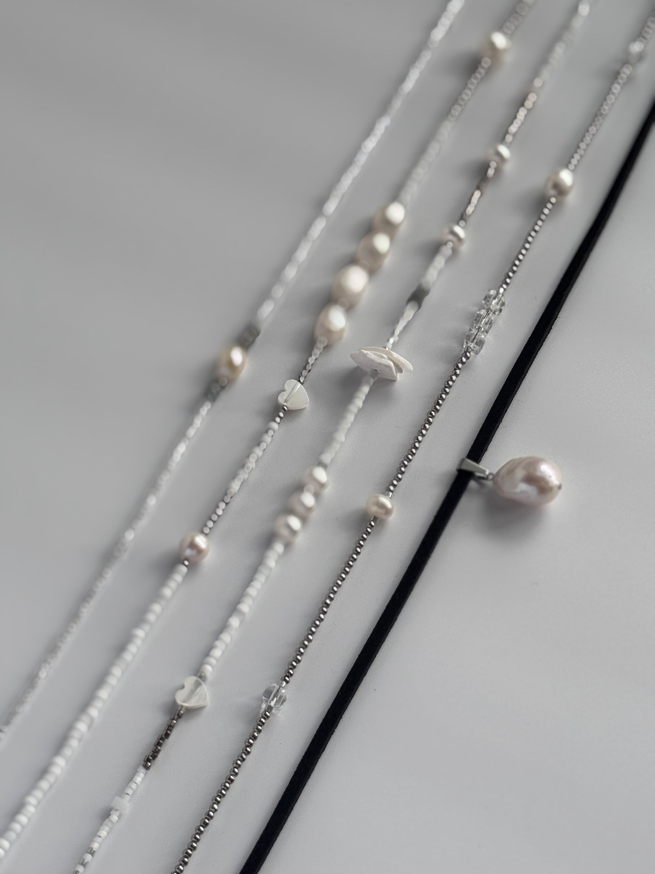 stainless beads necklace［BZ07］