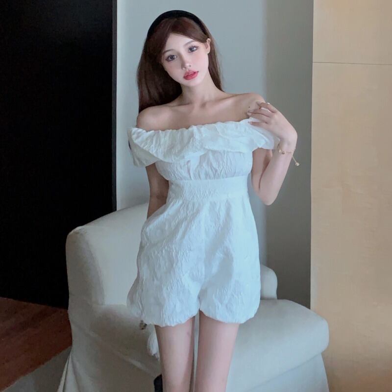 薄手カジュアルジャンプスーツ オールインワン レディース ハンチェンe16353618606