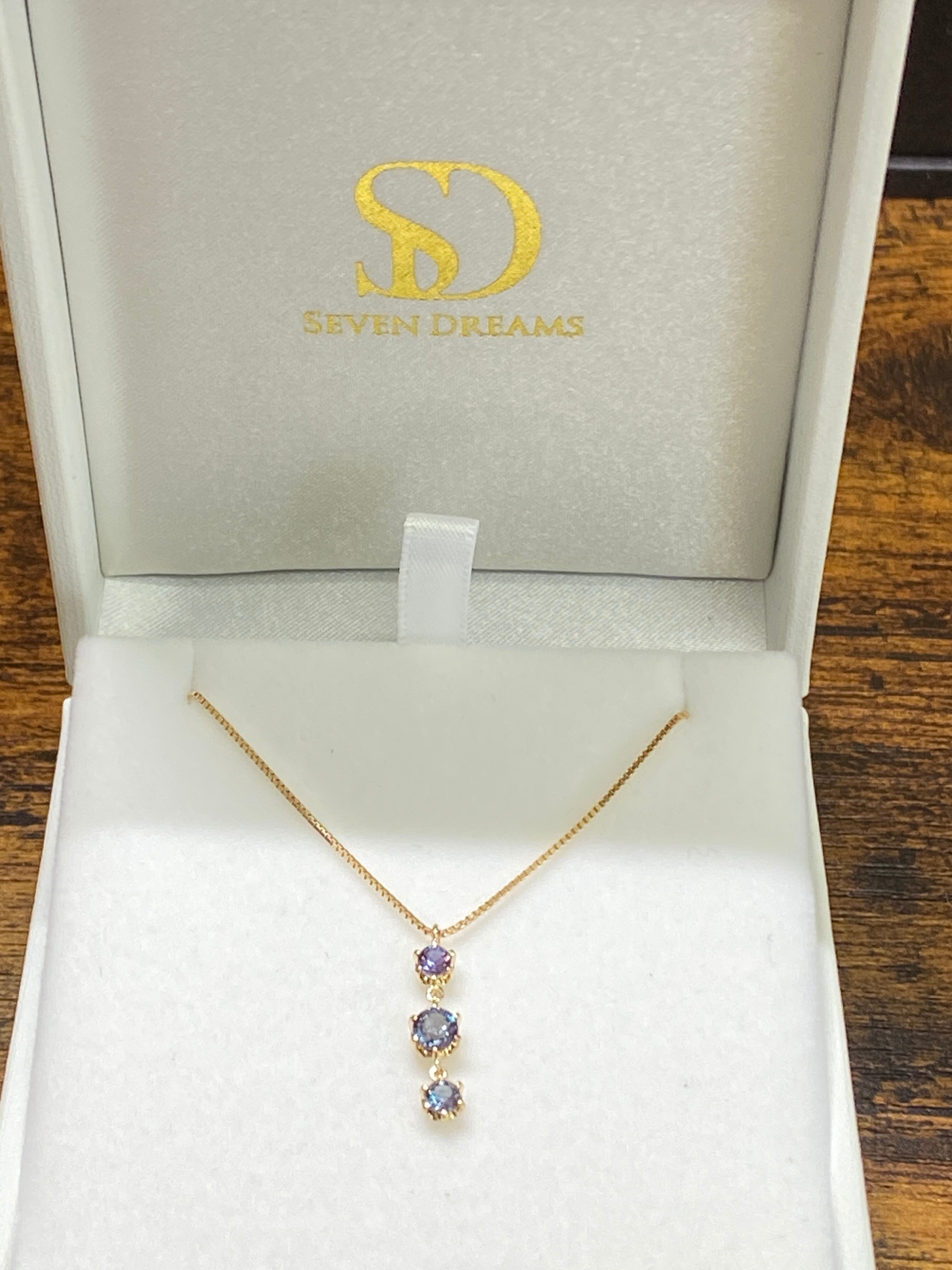 アレキサンドライト＜再結晶＞ルース 0.13ct S-008 | sevendreams7