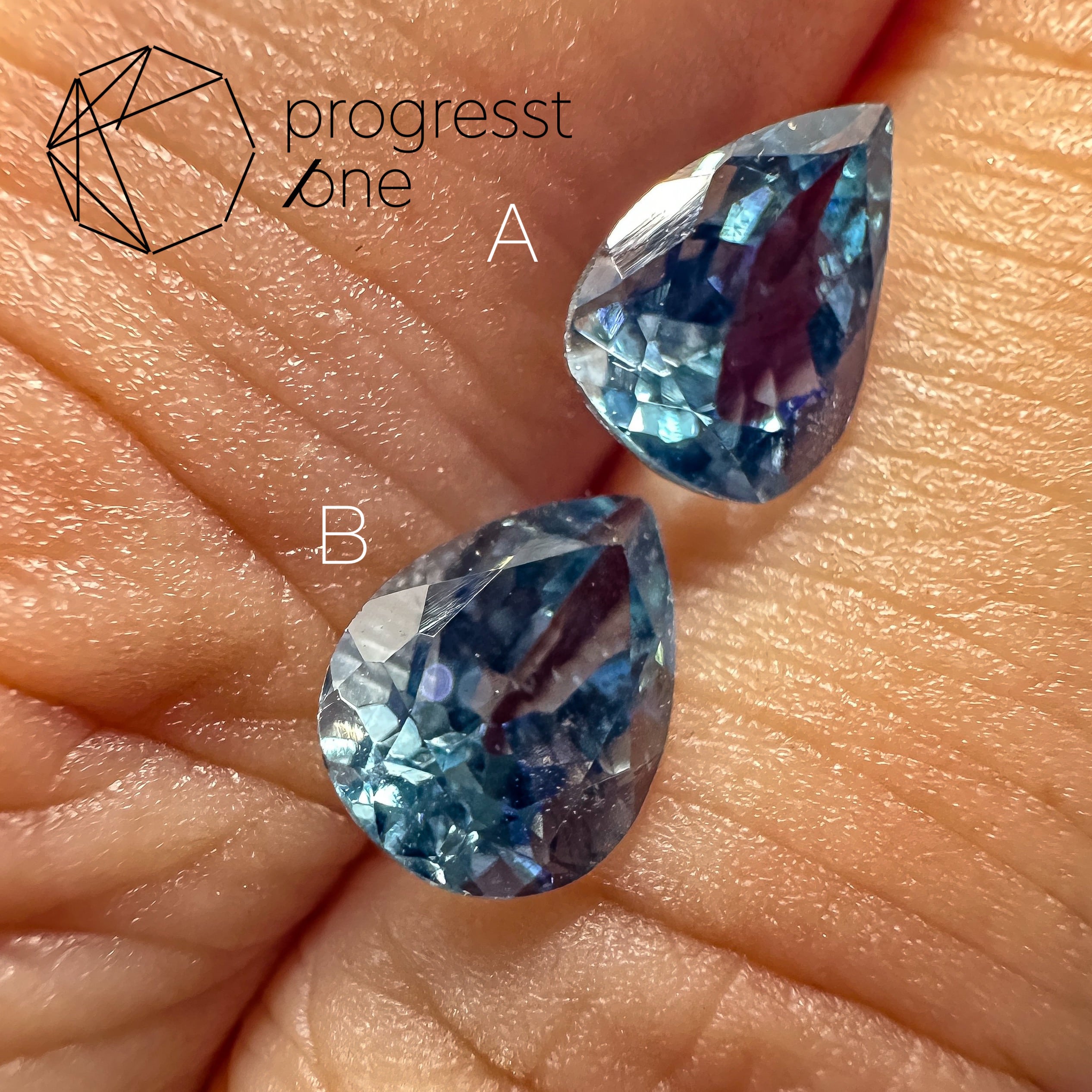 サンタマリアアクアマリン0.57&0.63ct | progresstone