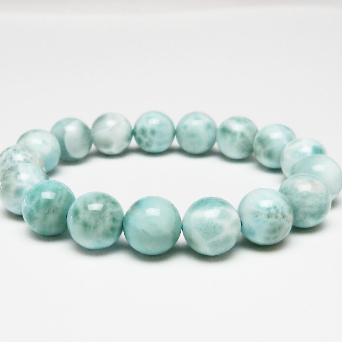 ラリマー ブレスレット 13mm 一点物 111-56518