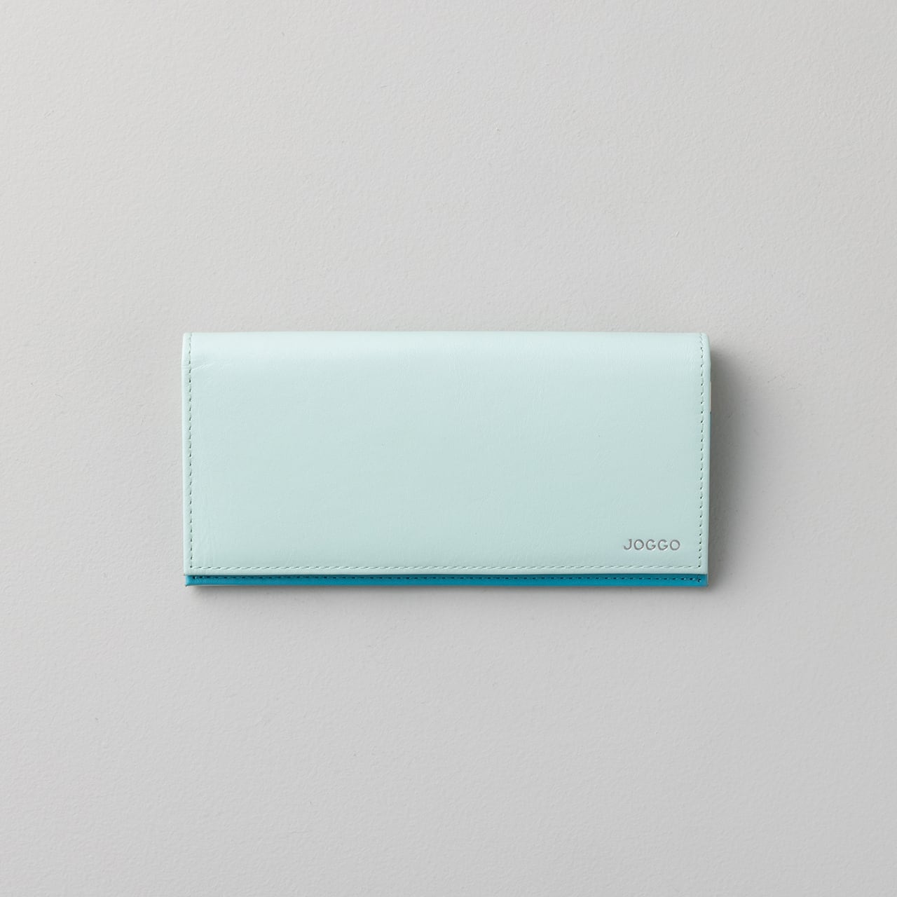 【SALE 20% OFF】フラップバイカラー長財布(シングルホック)| 限定色 -エメラルドビーチ・ターコイズブルー・アイボリーホワイト