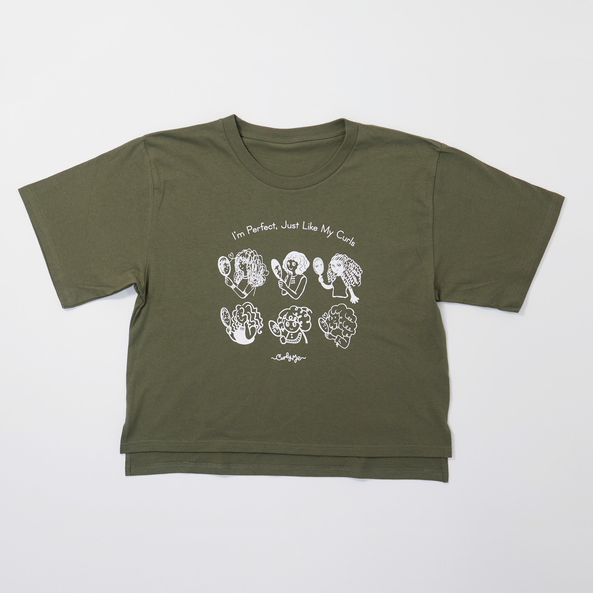 オリジナルTシャツ【アイムパーフェクト】 | Curly Me｜天パとくせ毛の