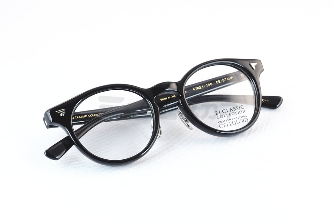 BJ CLASSIC メガネ CE-576MP C-1 ボストン セルロイド チタン